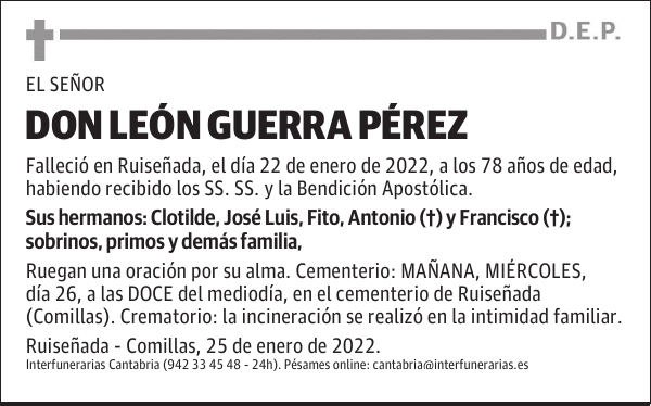 DON LEÓN GUERRA PÉREZ