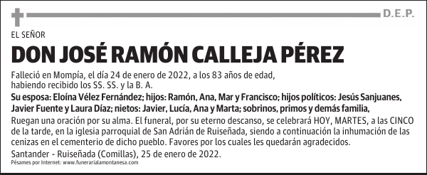 DON JOSÉ RAMÓN CALLEJA PÉREZ