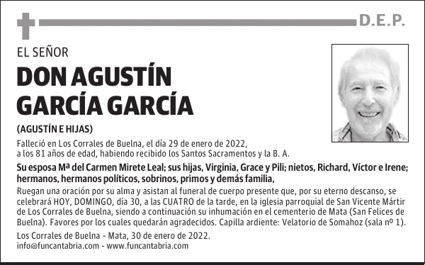 DON AGUSTÍN GARCÍA GARCÍA