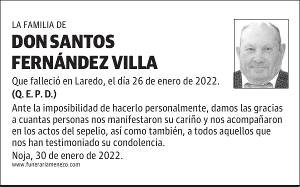 DON SANTOS FERNÁNDEZ VILLA