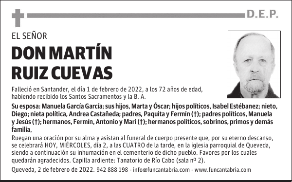 DON MARTÍN RUIZ CUEVAS