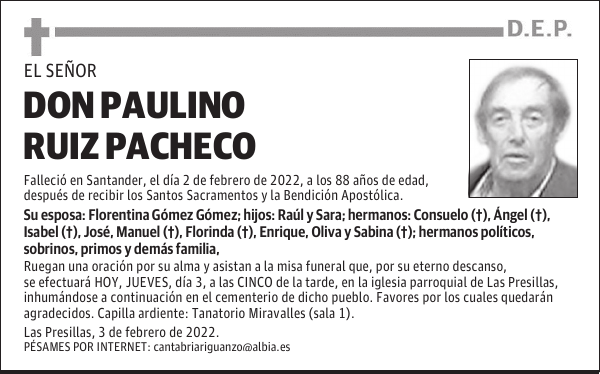 DON PAULINO RUIZ PACHECO