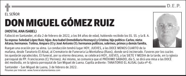 DON MIGUEL GÓMEZ RUIZ