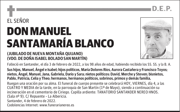 DON MANUEL SANTAMARÍA BLANCO