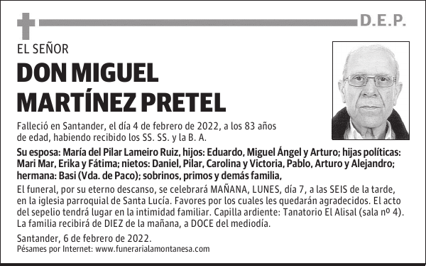 DON MIGUEL MARTÍNEZ PRETEL