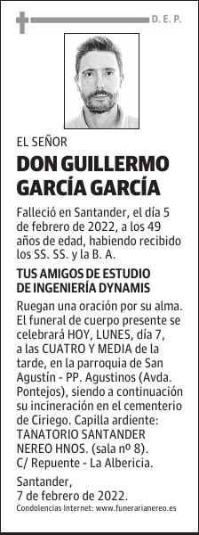 DON GUILLERMO GARCÍA GARCÍA