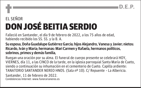 DON JOSÉ BEITIA SERDIO