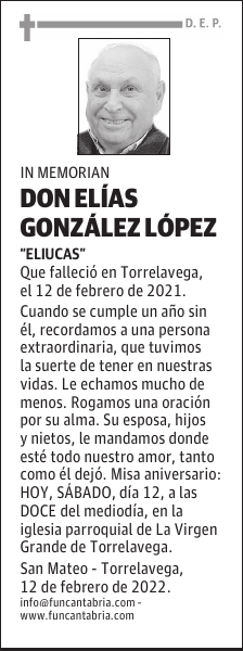 DON ELÍAS GONZÁLEZ LÓPEZ