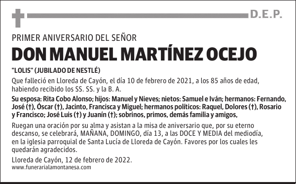 DON MANUEL MARTÍNEZ OCEJO