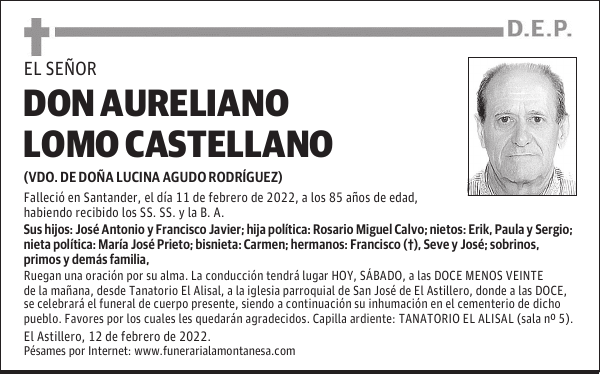 DON AURELIANO LOMO CASTELLANO