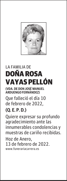 DOÑA ROSA VAYAS PELLÓN