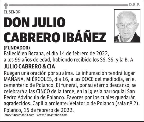 DON JULIO CABRERO IBÁÑEZ