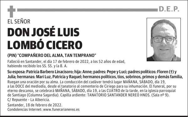 DON JOSÉ LUIS LOMBÓ CICERO