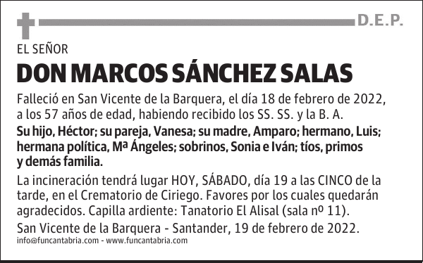 DON MARCOS SÁNCHEZ SALAS