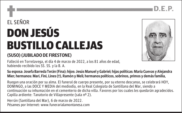 DON JESÚS BUSTILLO CALLEJAS