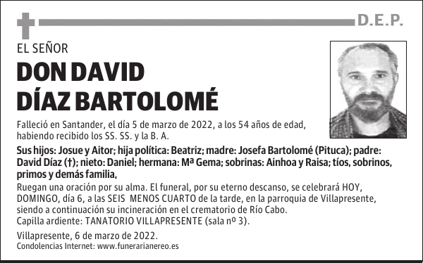 DON DAVID DÍAZ BARTOLOMÉ