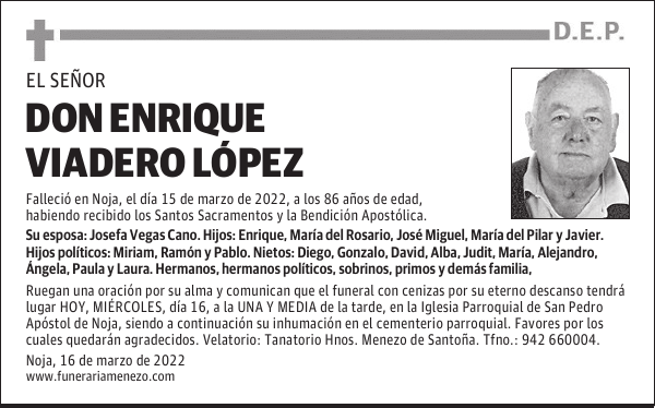 Don Enrique Viadero López
