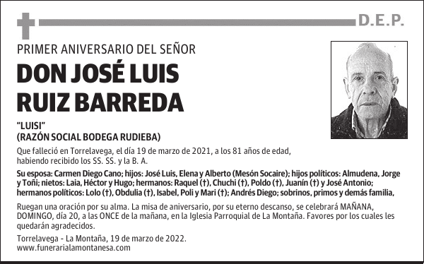 DON JOSÉ LUIS RUIZ BARREDA