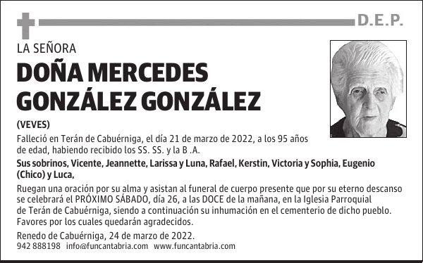 Doña Mercedes González González