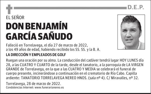 DON BENJAMÍN GARCÍA SAÑUDO