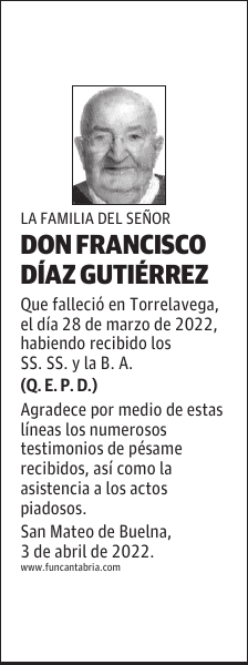 Don Francisco Díaz Gutiérrez