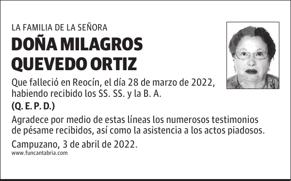 Milagros Quevedo Ortiz