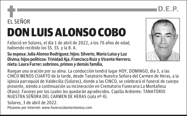DON LUIS ALONSO COBO