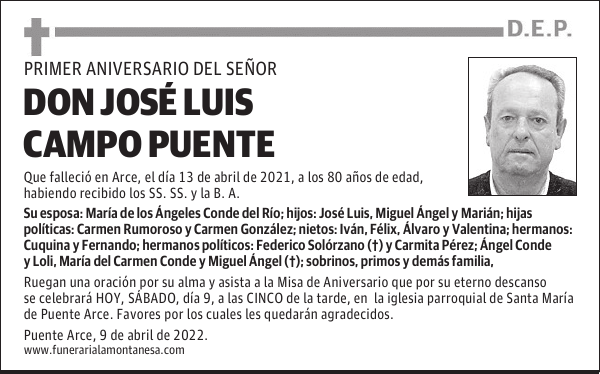DON JOSÉ LUIS CAMPO PUENTE