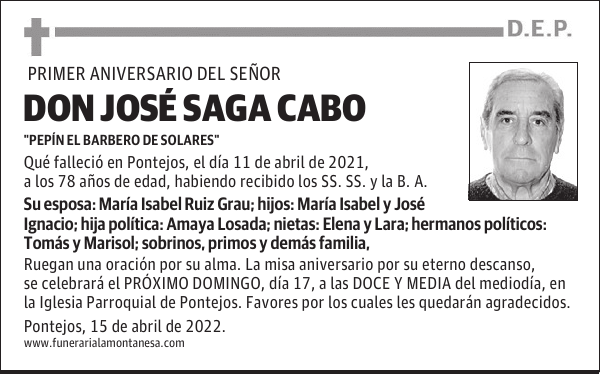 DON JOSÉ SAGA CABO