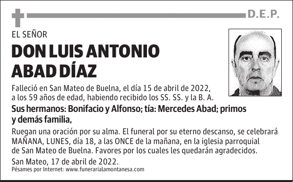 DON LUIS ANTONIO ABAD DÍAZ