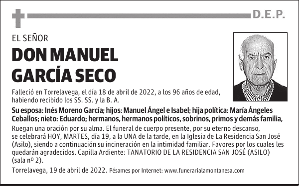 DON MANUEL GARCÍA SECO