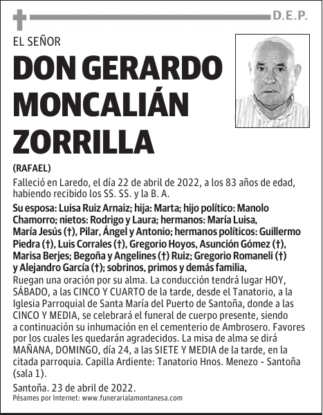 DON GERARDO MONCALIÁN ZORRILLA
