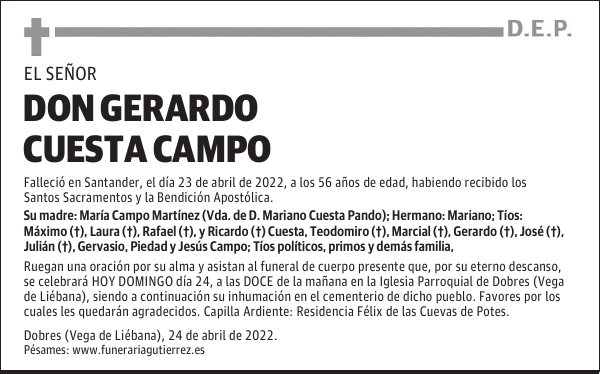 DON GERARDO CUESTA CAMPO