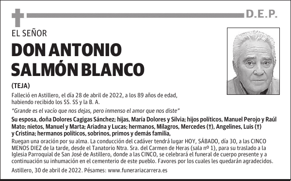 DON ANTONIO SALMÓN BLANCO