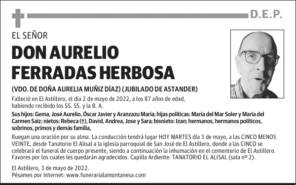 DON AURELIO FERRADAS HERBOSA