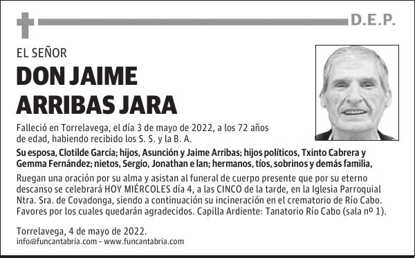 DON JAIME ARRIBAS JARA