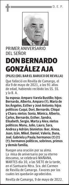 DON BERNARDO GONZÁLEZ AJA