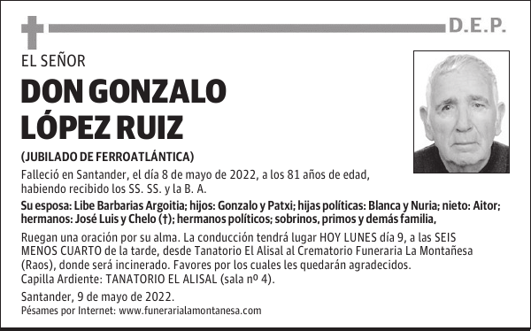 DON GONZALO LÓPEZ RUIZ