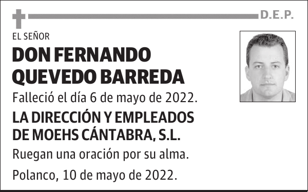 DON FERNANDO QUEVEDO BARREDA