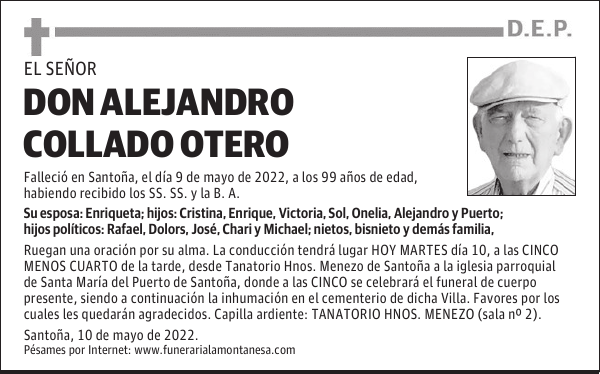 DON ALEJANDRO COLLADO OTERO