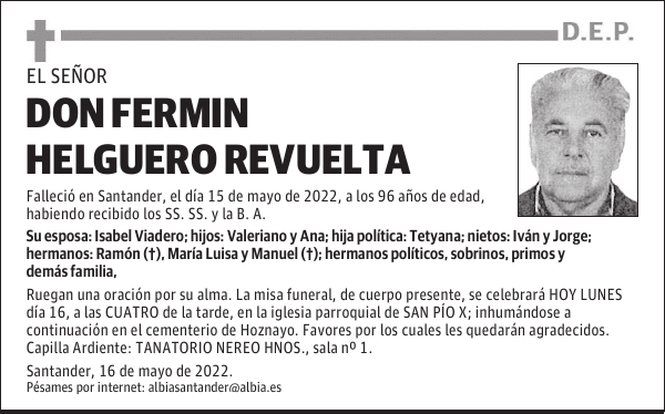 DON FERMIN HELGUERO REVUELTA