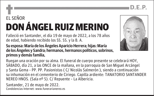 DON ÁNGEL RUIZ MERINO