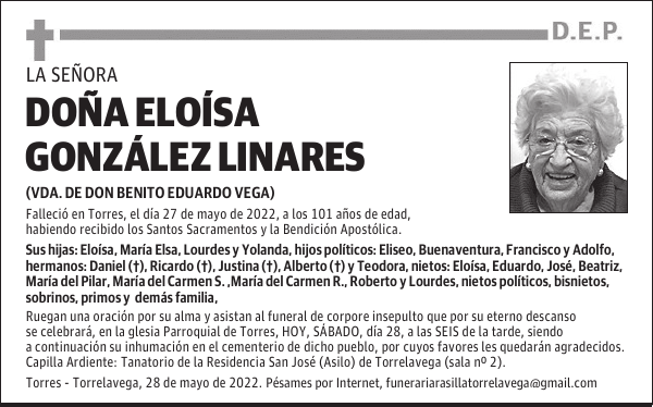Doña Eloísa González Linares