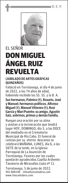 Don Miguel Ángel Ruiz Revuelta