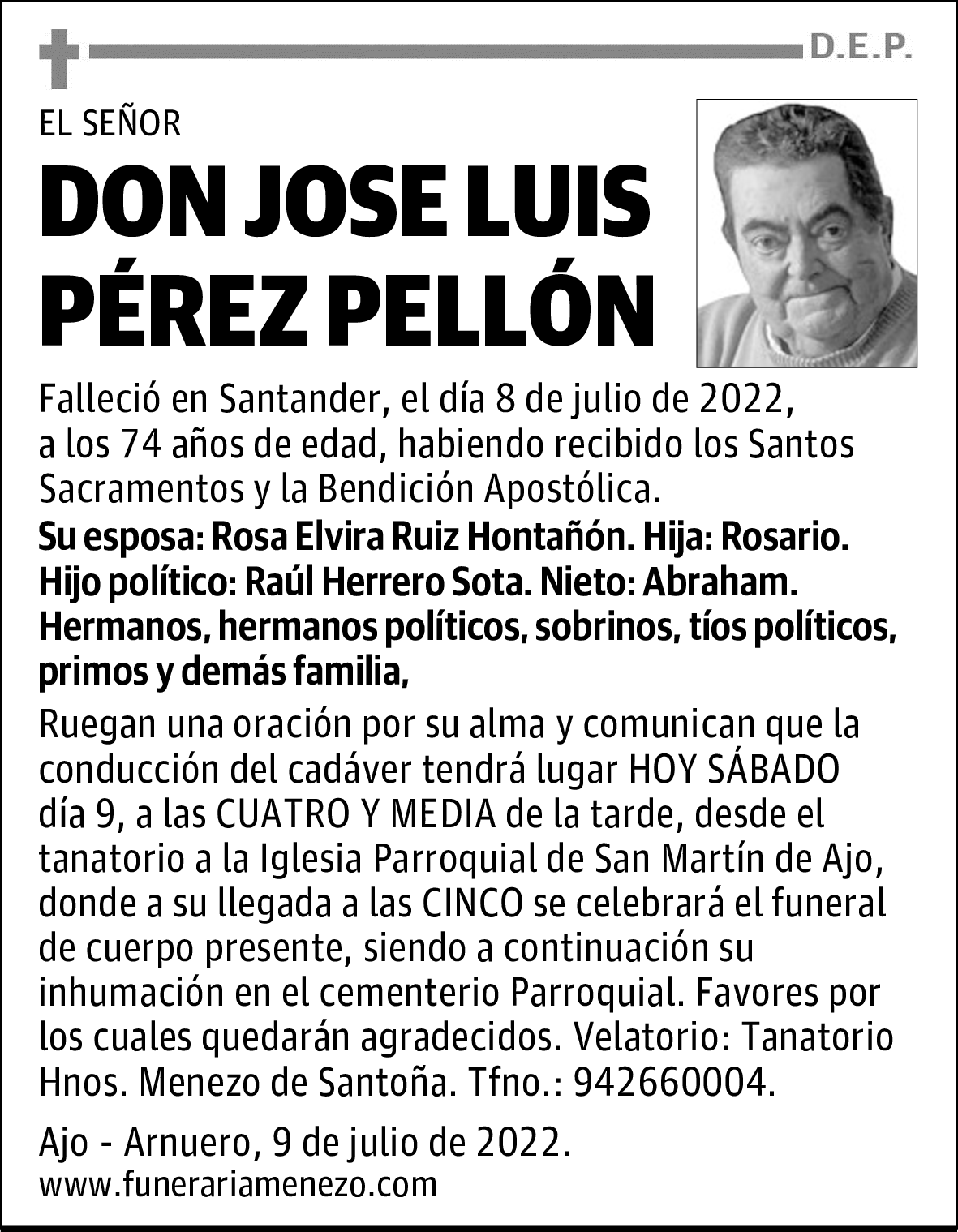 DON JOSÉ LUIS PÉREZ PELLÓN