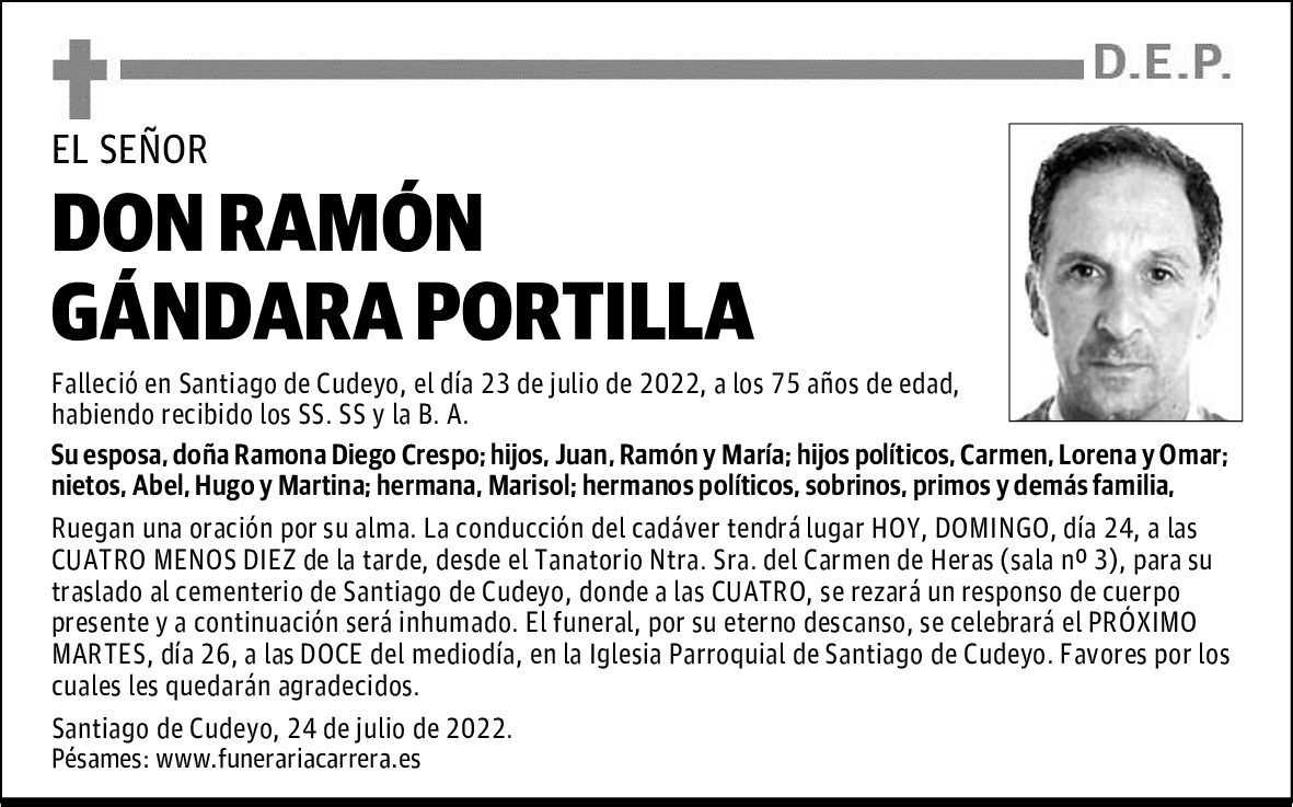 DON RAMÓN GÁNDARA PORTILLA
