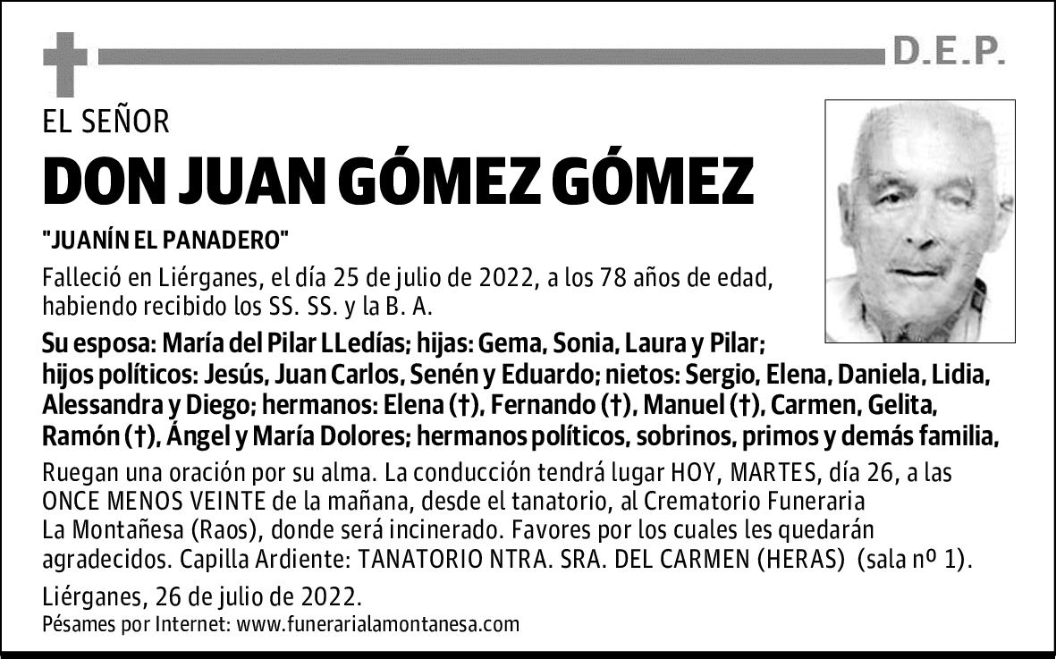 DON JUAN GÓMEZ GÓMEZ
