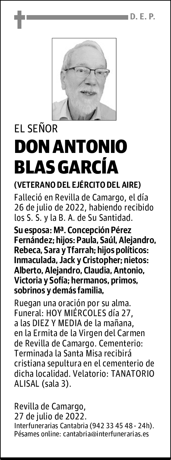 DON ANTONIO BLAS GARCÍA