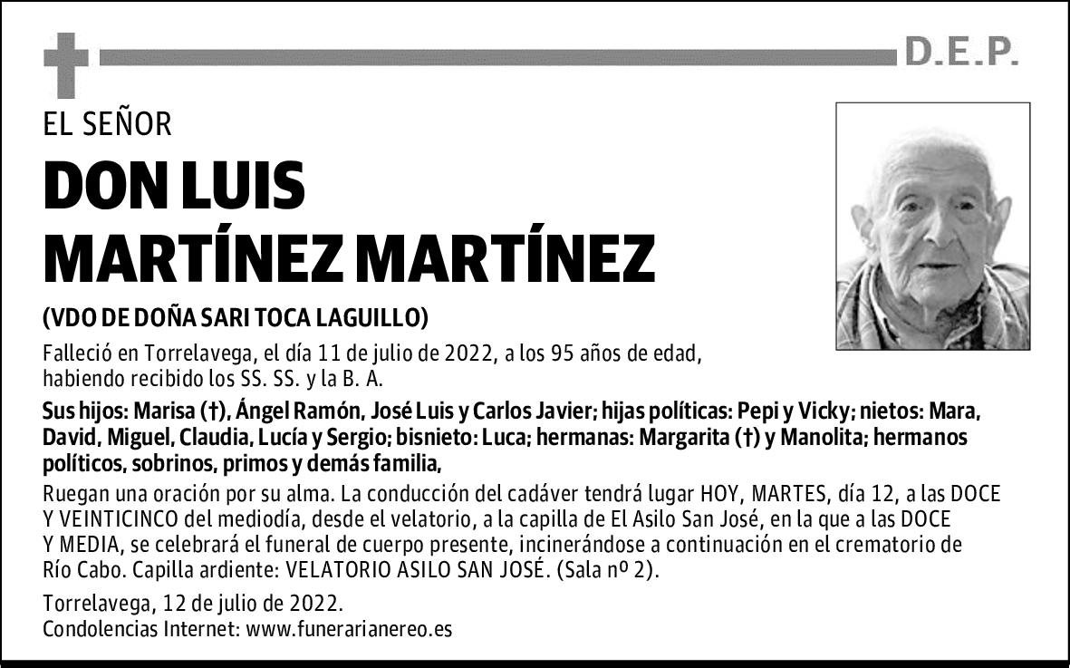DON LUIS MARTÍNEZ MARTÍNEZ