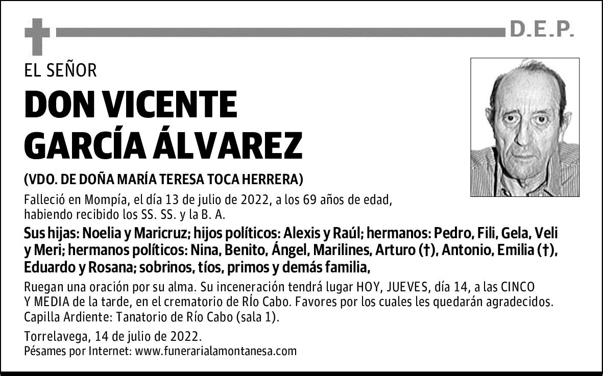 Don Vicente García Álvarez